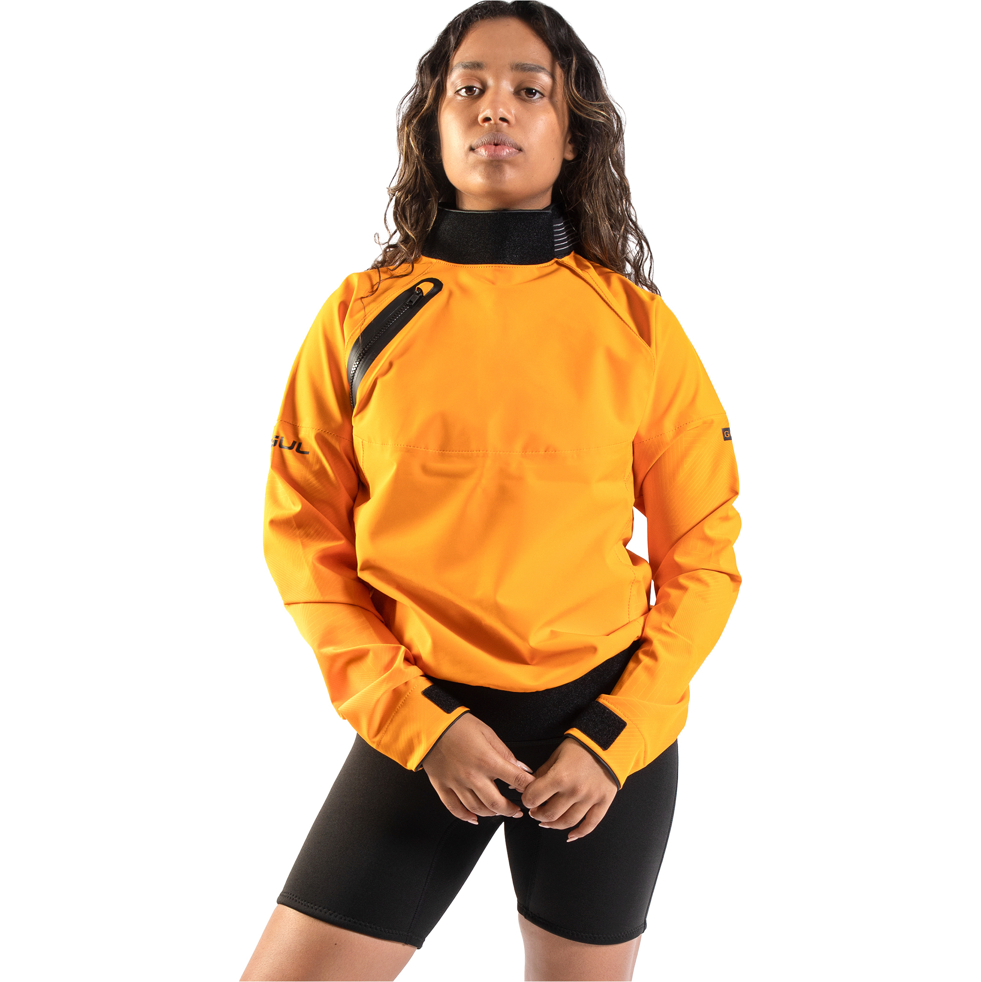 2025 Gul Womens Gamma Taped Spray Top ST0033-C1 - Orange / Geo